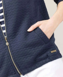 Veste Femme Bleu Marine -Vetements Simples Magasin prod 10003 veste ml indigo vinelly 666x812 fc7ea0111e0b