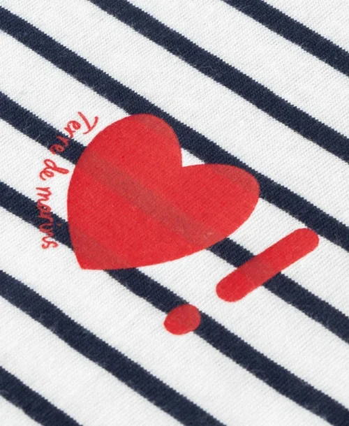 Marinière Fille Imprimé Coeur 7 Marinière Fille Imprimé Coeur -Vetements Simples Magasin prod 10046 mariniere ml fond blanc casse raye indigo tifasi 666x812 fc7ea0111e0b