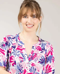 Blouse Imprimé Floral Femme -Vetements Simples Magasin prod 10074 blouse mc imprime coxe 666x812 fc7ea0111e0b