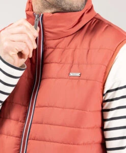 Doudoune Sans Manches Homme Rouille -Vetements Simples Magasin prod 10111 doudoune rouille kray2 666x812 fc7ea0111e0b