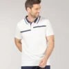 Polo Blanc Rayures Poitrine Homme -Vetements Simples Magasin prod 10121 polo mc blanc oriol 666x812 fc7ea0111e0b