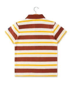 Polo Manches Courtes Garçon Rayé Multicolore -Vetements Simples Magasin prod 10128 polo mc fond grege raye multicolore odelino 666x812 fc7ea0111e0b