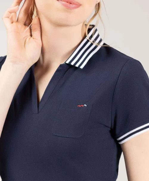Polo Bleu Marine Femme -Vetements Simples Magasin prod 10145 polo mc indigo polay 666x812 fc7ea0111e0b