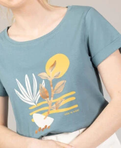 T-shirt Imprimé Vert Femme -Vetements Simples Magasin prod 10148 tee shirt mc vert torus 666x812 fc7ea0111e0b