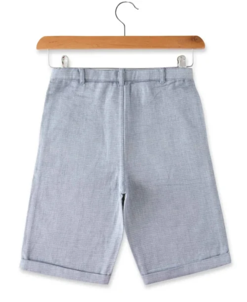 Bermuda Bleu En Twill Garçon