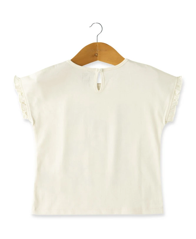 T-Shirt Fille Grège Imprimé 4 T-Shirt Fille Grège Imprimé – Image 2