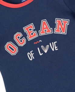 T-Shirt Fille Bleu Marine "Océan" -Vetements Simples Magasin prod 10177 tee shirt mc indigo thara 666x812 fc7ea0111e0b