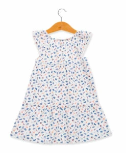 Robe De Plage Blanche Imprimé à Manches Volants Fille 6 Robe De Plage Blanche Imprimé à Manches Volants Fille -Vetements Simples Magasin prod 10183 robe mc imprime multico randa 666x812 fc7ea0111e0b