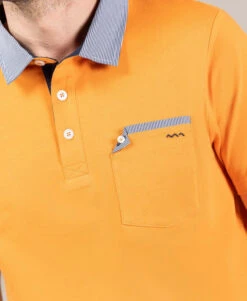 Polo Orange Clair Homme 7 Polo Orange Clair Homme -Vetements Simples Magasin prod 10240 polo mc orange clair osama 666x812 fc7ea0111e0b