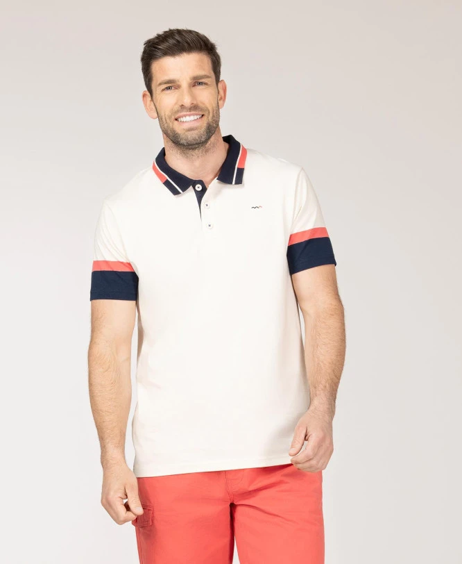 Polo Grège Manches Courtes Homme 3 Polo Grège Manches Courtes Homme
