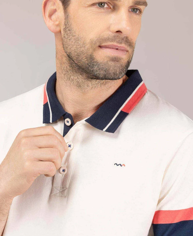 Polo Grège Manches Courtes Homme 5 Polo Grège Manches Courtes Homme – Image 3