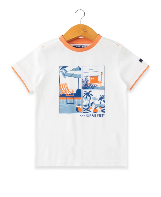 T-Shirt Blanc Imprimé Garçon 3 T-Shirt Blanc Imprimé Garçon