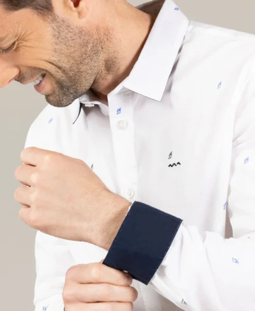 Vetements Simples Magasin -Vetements Simples Magasin prod 10405 chemise chemisier ml imprime blanc clarius 666x812 fc7ea0111e0b