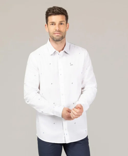Chemise Imprimé Coquillage Homme