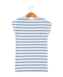 Robe Rayé Fille En Molleton 7 Robe Rayé Fille En Molleton -Vetements Simples Magasin prod 10439 robe mc fond blanc casse raye bleu moy raoula 666x812 fc7ea0111e0b