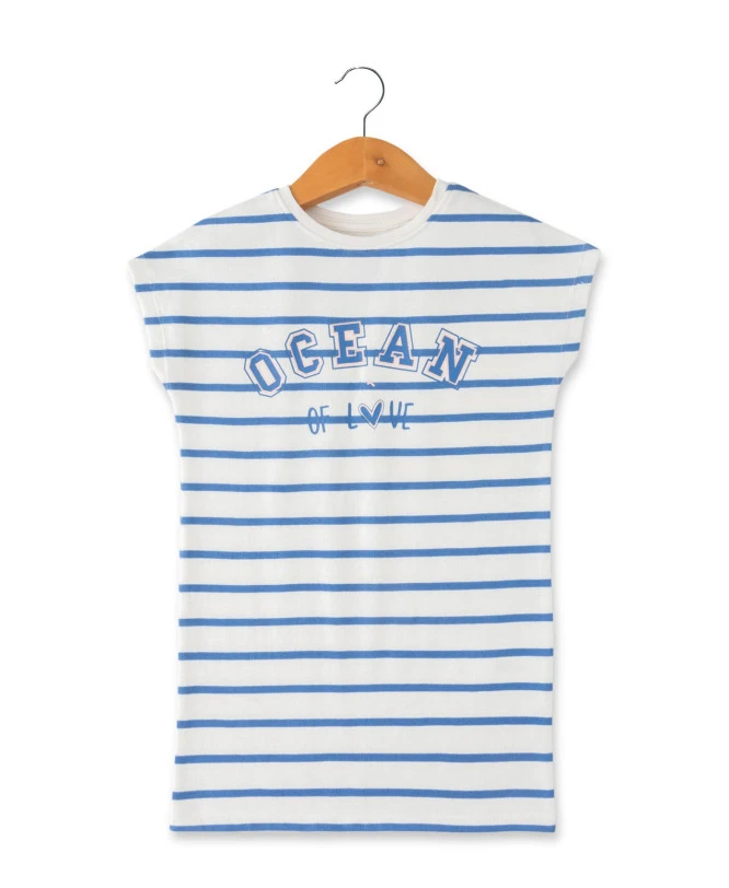 Robe Rayé Fille En Molleton 3 Robe Rayé Fille En Molleton