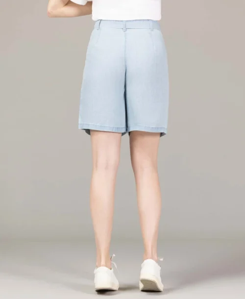 Short En Lyocel Bleu Femme -Vetements Simples Magasin prod 10456 short denim clair sabin 666x812 fc7ea0111e0b