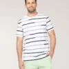 T-shirt Rayé Homme 2 T-shirt Rayé Homme -Vetements Simples Magasin prod 10474 tee shirt mc fond blanc raye indigo teodor 666x812 fc7ea0111e0b