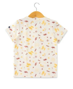 T-Shirt Garçon Imprimé En Coton Recyclé -Vetements Simples Magasin prod 10475 tee shirt mc imprime grege theron 666x812 fc7ea0111e0b