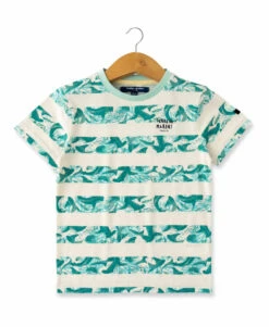 T-shirt Garçon Rayures Imprimé