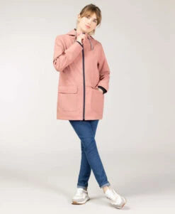 Ciré Vieux Rose Femme 17 Ciré Vieux Rose Femme -Vetements Simples Magasin prod 10506 imper cire vieux rose fecirec 666x812 fc7ea0111e0b