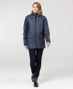 Ciré Bleu Marine Femme 11 Ciré Bleu Marine Femme -Vetements Simples Magasin prod 10516 imper cire indigo fecirec 666x812 fc7ea0111e0b
