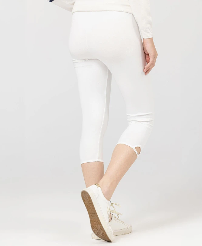Legging Court Blanc Femme 4 Legging Court Blanc Femme – Image 2
