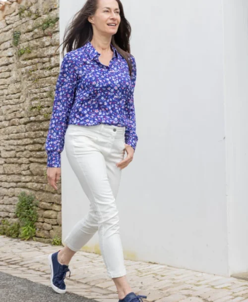 Pantalon Blanc 7/8ème Femme