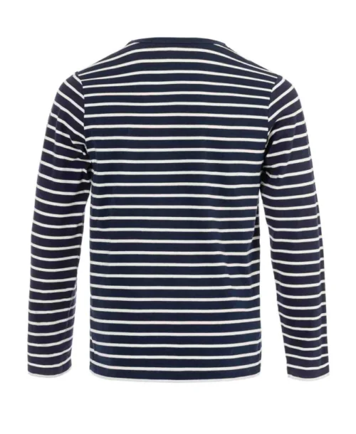 Marinière Authentique Fond Bleu Marine Rayé Blanc Homme -Vetements Simples Magasin prod 10644 mariniere ml fond indigo raye grege ecohol 666x812 fc7ea0111e0b