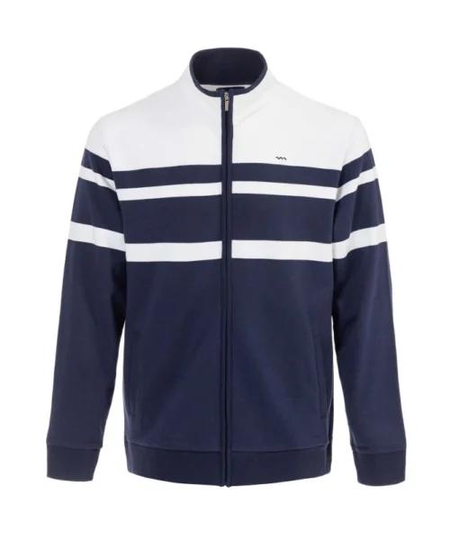 Veste En Molleton Rayures Placées Homme