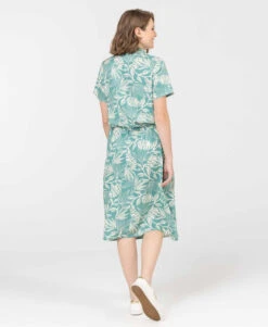 Robe Mi-longue Femme Imprimé Floral -Vetements Simples Magasin prod 10732 robe mc imprime vert roulia 666x812 fc7ea0111e0b