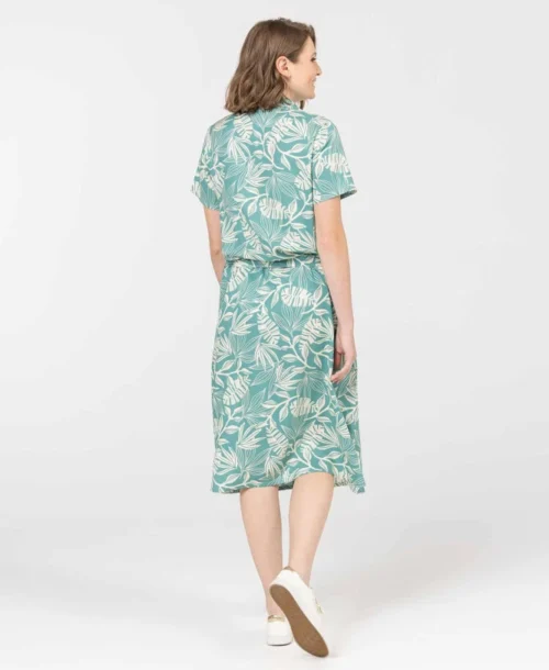 Robe Mi-longue Femme Imprimé Floral -Vetements Simples Magasin prod 10732 robe mc imprime vert roulia 666x812 fc7ea0111e0b