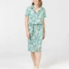 Robe Mi-longue Femme Imprimé Floral -Vetements Simples Magasin prod 10734 robe mc imprime vert roulia 666x812 fc7ea0111e0b
