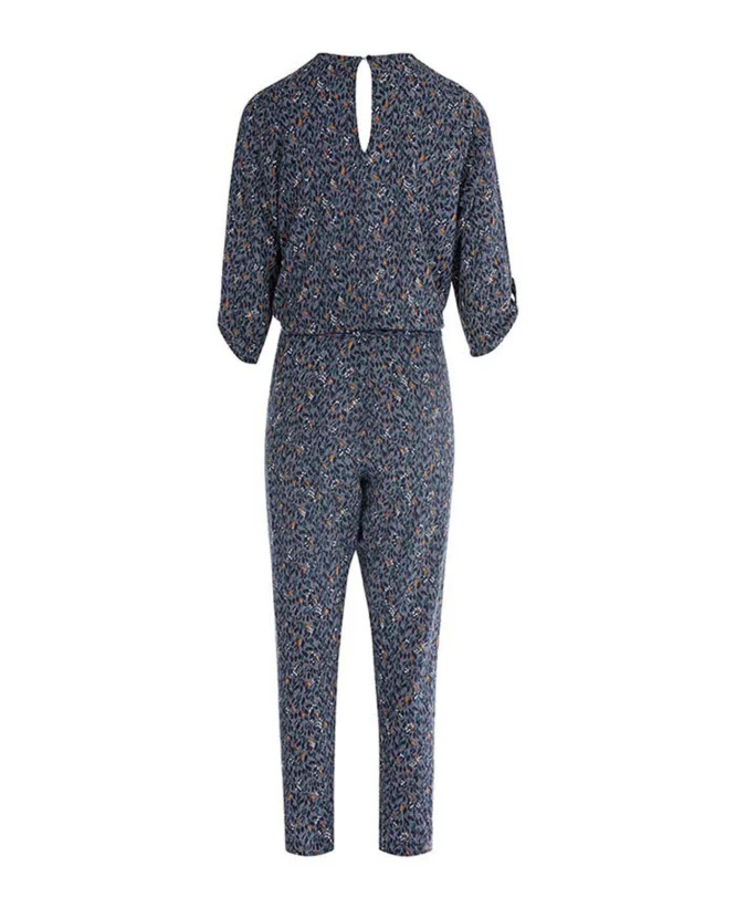 Combinaison Femme Imprimé Bleu Nuit 4 Combinaison Femme Imprimé Bleu Nuit – Image 2