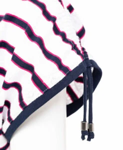 T-shirt Rayé Col V Femme -Vetements Simples Magasin prod 1600 tee shirt mc fond blanc raye indigo costa 666x812 fc7ea0111e0b