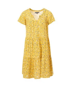 Robe Jaune Fleurie Femme