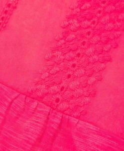 T-shirt Rose Manches Courtes Volantées Femme -Vetements Simples Magasin prod 1815 tee shirt mc hibiscus arum 666x812 fc7ea0111e0b