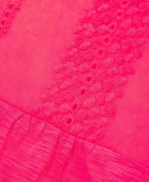 T-shirt Rose Manches Courtes Volantées Femme -Vetements Simples Magasin prod 1815 tee shirt mc hibiscus arum 666x812 fc7ea0111e0b