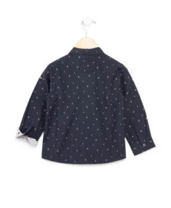 Chemise Bleu Marine Avec Noeud Papillon Garçon -Vetements Simples Magasin prod 1932 chemise chemisier ml imprime bleu vopasi 666x812 fc7ea0111e0b