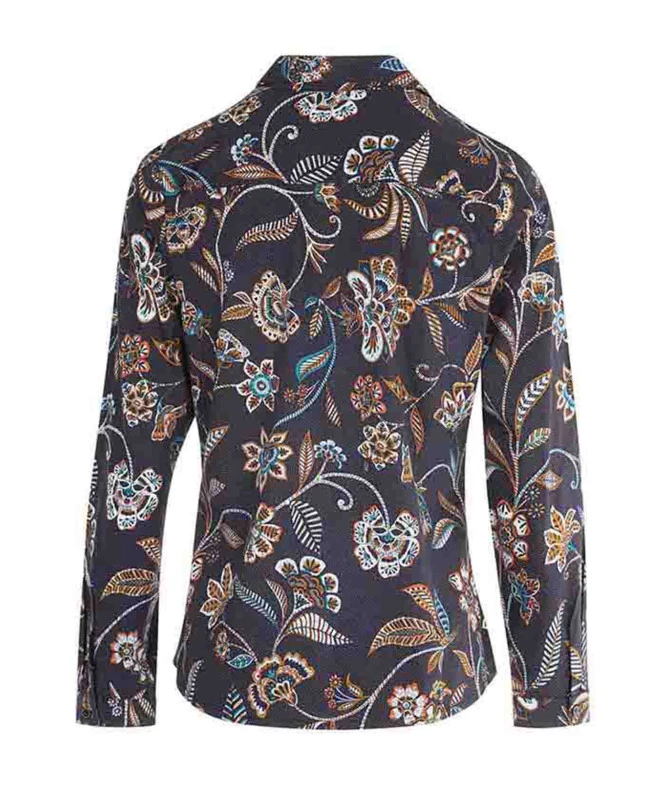 Chemise Imprimé Bleu Nuit Femme 4 Chemise Imprimé Bleu Nuit Femme – Image 2