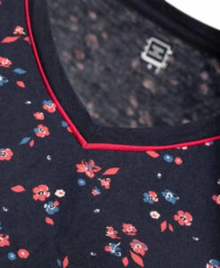 T-shirt Manches Longues Femme Imprimé Floral 7 T-shirt Manches Longues Femme Imprimé Floral -Vetements Simples Magasin prod 355 tee shirt ml imprime bleu nuit caya 666x812 fc7ea0111e0b