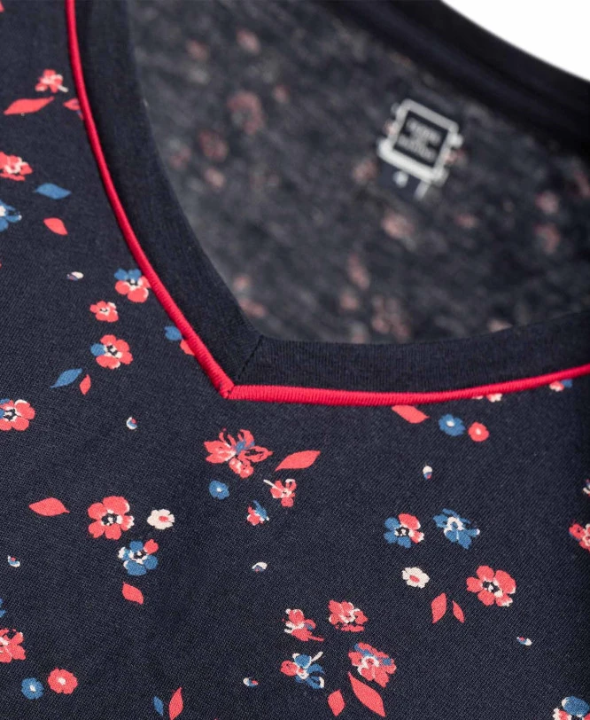 T-shirt Manches Longues Femme Imprimé Floral 5 T-shirt Manches Longues Femme Imprimé Floral – Image 3