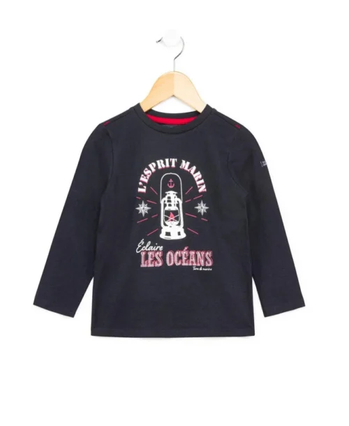 TEE SHIRT ML MARINE AMARAS