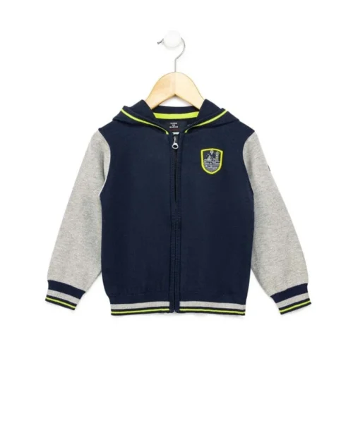 Gilet Bicolore à Capuche Garçon