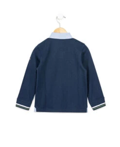 Polo Manches Longues Bleu Marine Garçon Avec Poche Poitrine -Vetements Simples Magasin prod 390 polo ml bleu marin balteka 666x812 fc7ea0111e0b