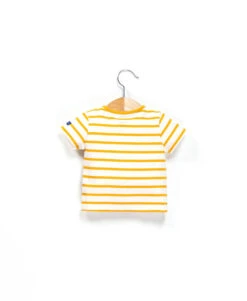 MARINIERE MC FOND NATUREL RAYE JAUNE PESTELAN -Vetements Simples Magasin prod 3933 mariniere mc fond naturel raye jaune pestelan 666x812 fc7ea0111e0b
