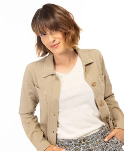 Veste En Jean Beige Femme -Vetements Simples Magasin prod 4035 veste ml caramel clair vines 666x812 fc7ea0111e0b