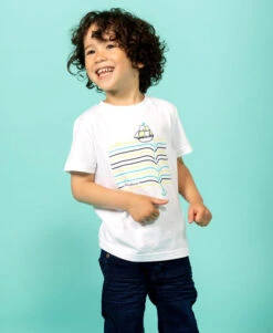 TEE SHIRT MC IMPRIME BLANC MIYO