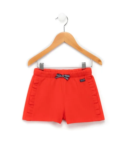 Short En Molleton Corail Fille
