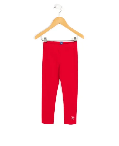 Legging Long Rouge Fille